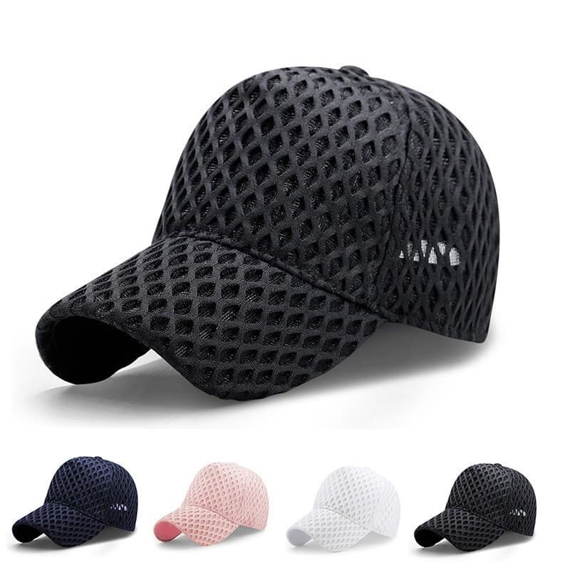 Boné Trucker Masculino Original Big Bone Oversize, Bonés de Sol Estilosos para Mulheres, Bonés de Beisebol Vazados Plus
