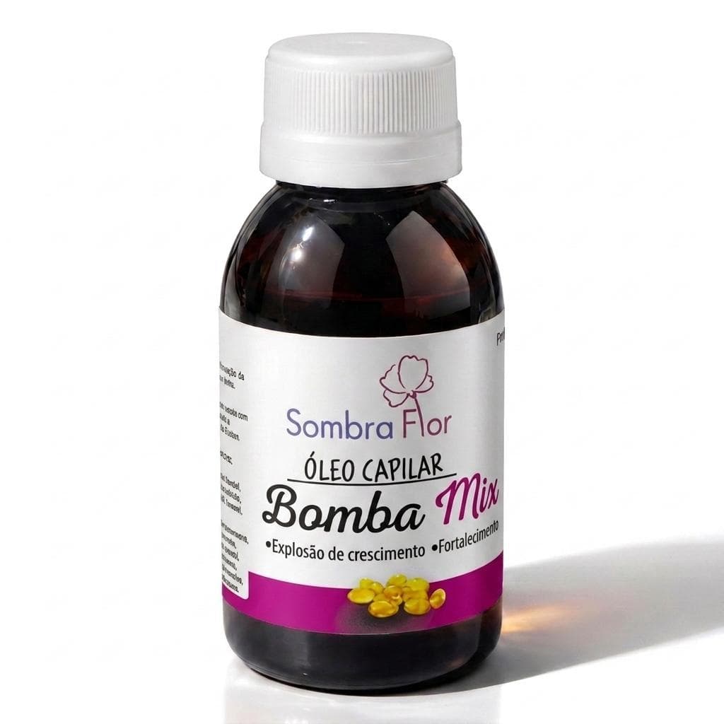 Óleo Capilar Sombra Flor Trata Queda Ressecamento Frizz e Crescimento | Hidratação + Nutrição