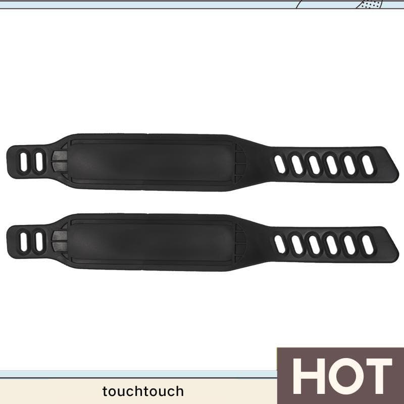 2 Pares De Correias Para Pedais De Bicicleta Ergométrica , Alargadas Ciclo Estacionário , Casa Ou Academia touchtouch1 .