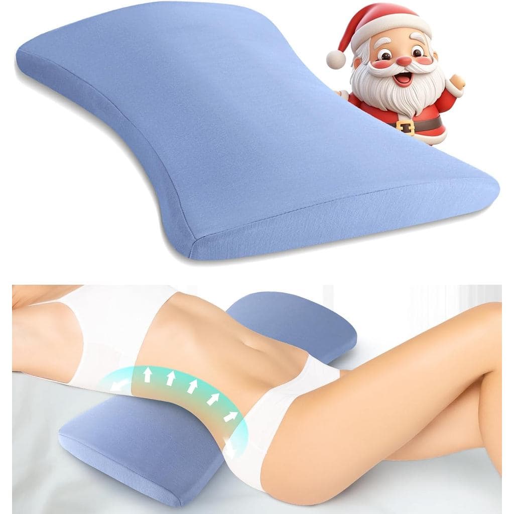 Almofada de Suporte Lombar para Cama: Almofada de Espuma de Memória para Alívio da Dor na Parte Inferior das Costas para