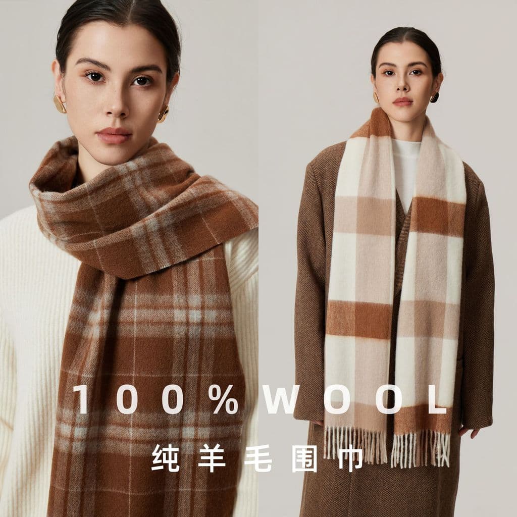 Estilo coreano cachecol luz atmosfera de luxo quente xale Shi All-Match masculino xadrez borla cachecol