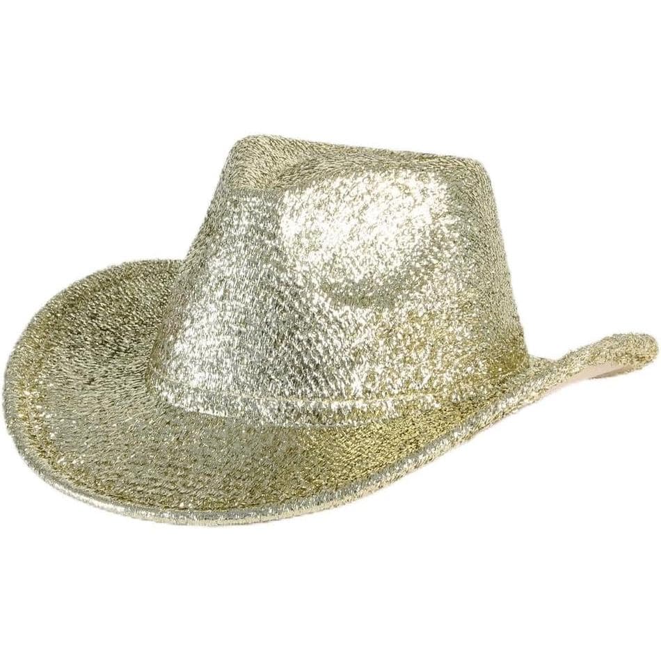 Chapéu de Cowboy, Decoração de Festa, Chapéu de Lantejoulas para Cosplay, Chapéu de Proteção Solar O4X2
