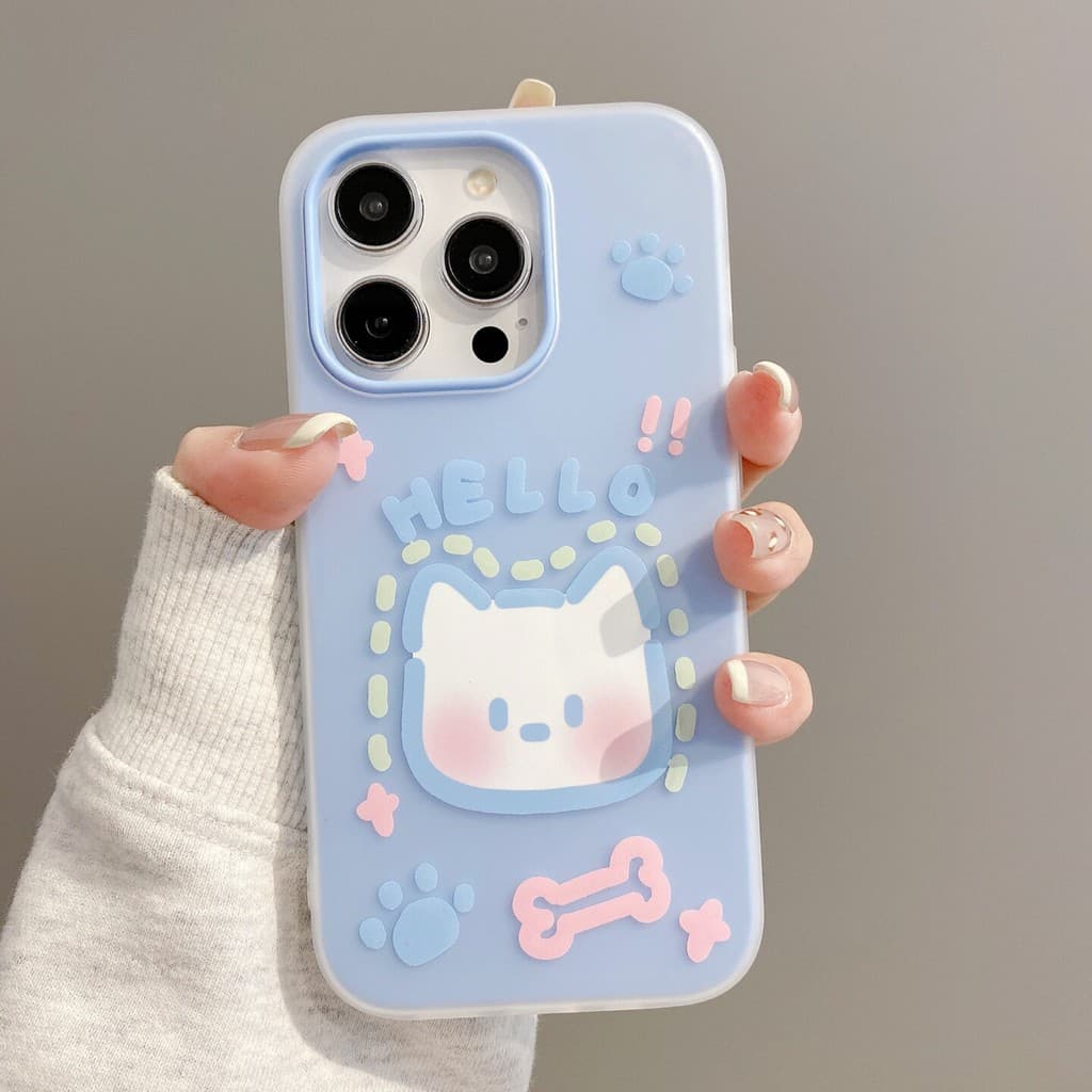 Hello puppy Capa de Telefone 2 em 1 para Infinix Smart 20 10 HD Plus 9 8 HD Pro 7 6 HD 5 Zero 40 30 4G 5G Floral Anti-qu