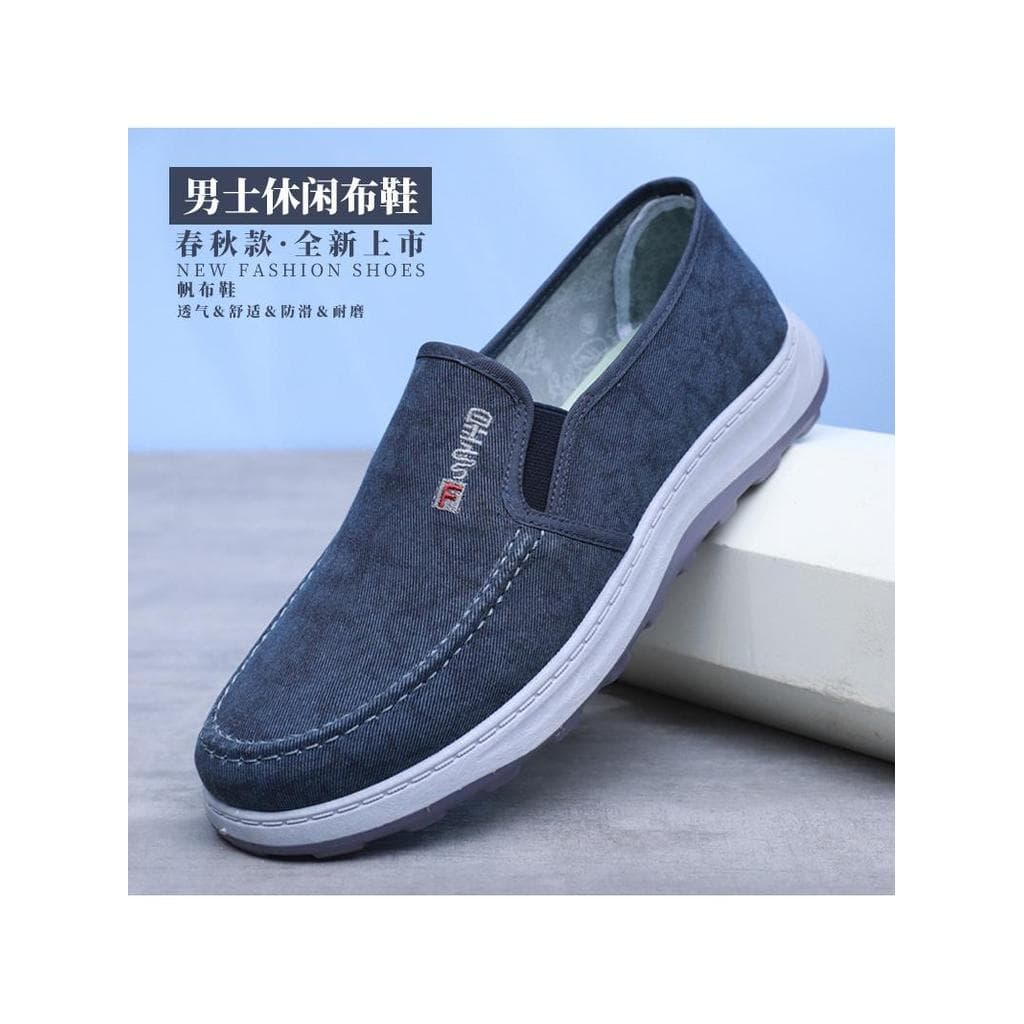 Velho pequim sapatos de pano masculino primavera novo estilo respirável único sapatos sola macia Anti-deslizamento de me