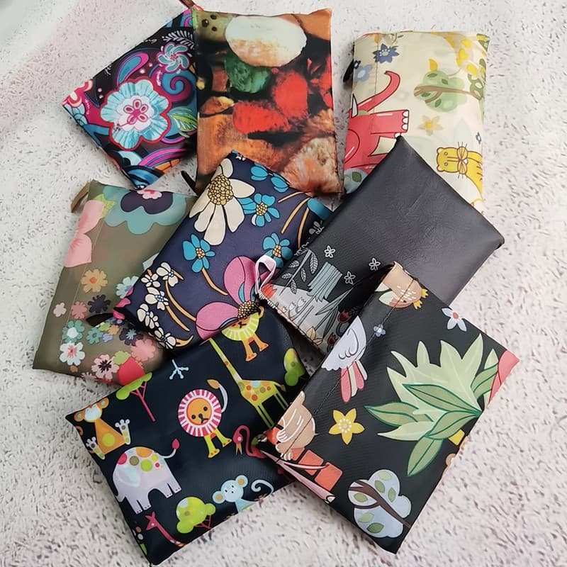 Bolsa de viagem durável, curta distância, ultraleve, portátil, novo estilo, sacola de compras, Nylon, desenho animado, g