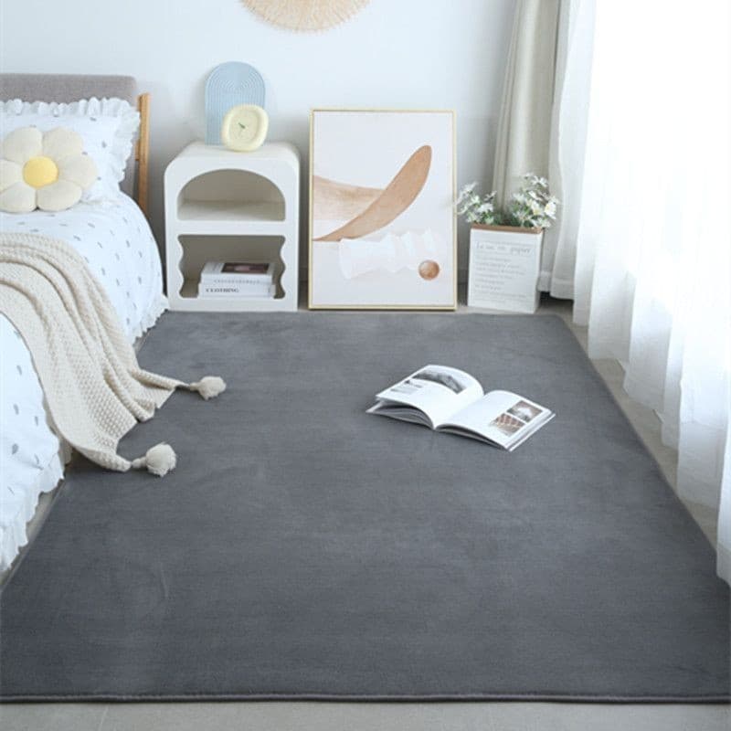 [Novo produto] Tapete de lã Coral de cor sólida simples Tapete de sala de estar Mesa de centro doméstica Quarto Tapete d