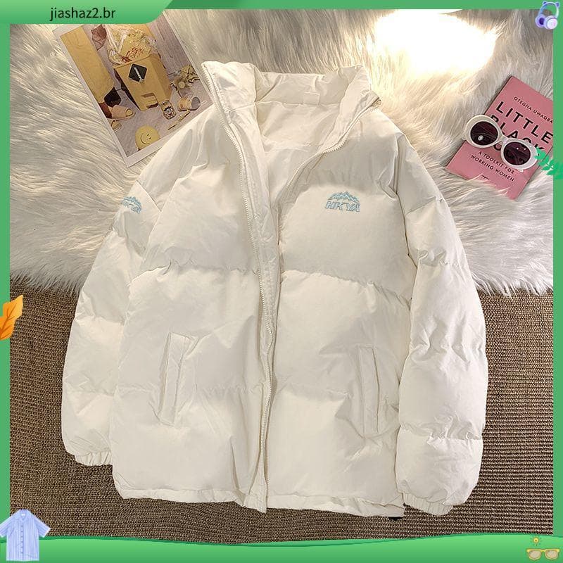Jaqueta acolchoada 2026 novo estilo feminino grosso acolchoado jaqueta ins estilo Hong Kong Harajuku jaqueta acolchoada