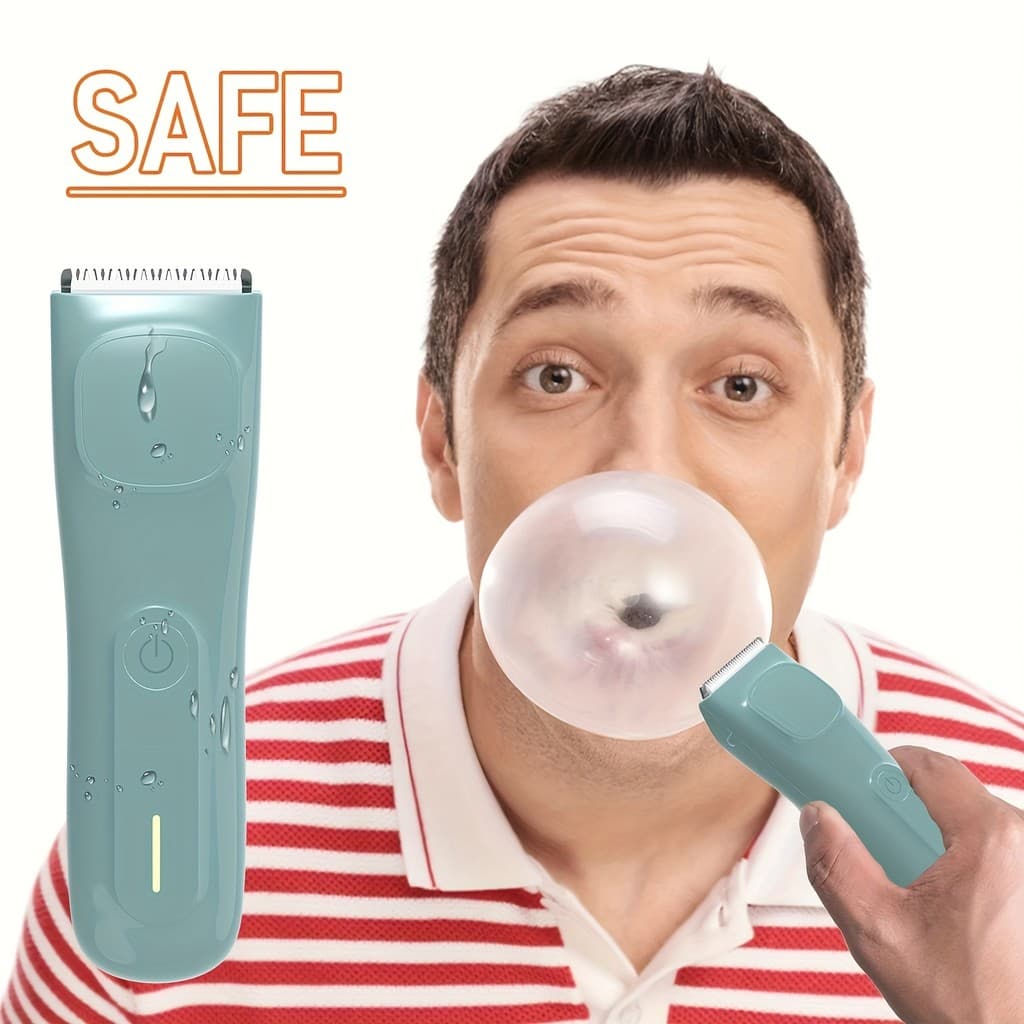 Aparador De Virilha E Pêlos Corporais Masculinos/Femininos , Bolas Elétrico Público Com 2 Kits De Capa Protetora , Cabeç