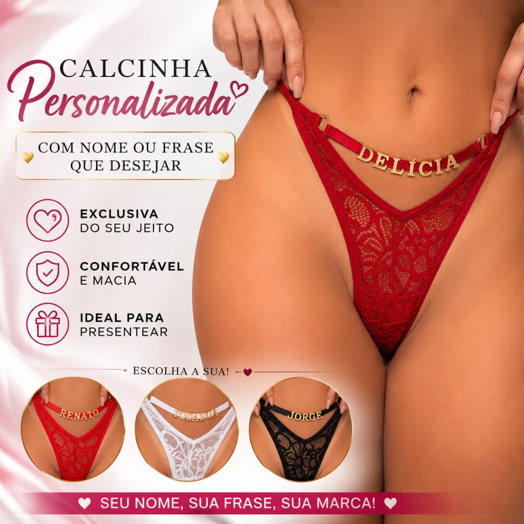 CALCINHA NOME NA FRENTE