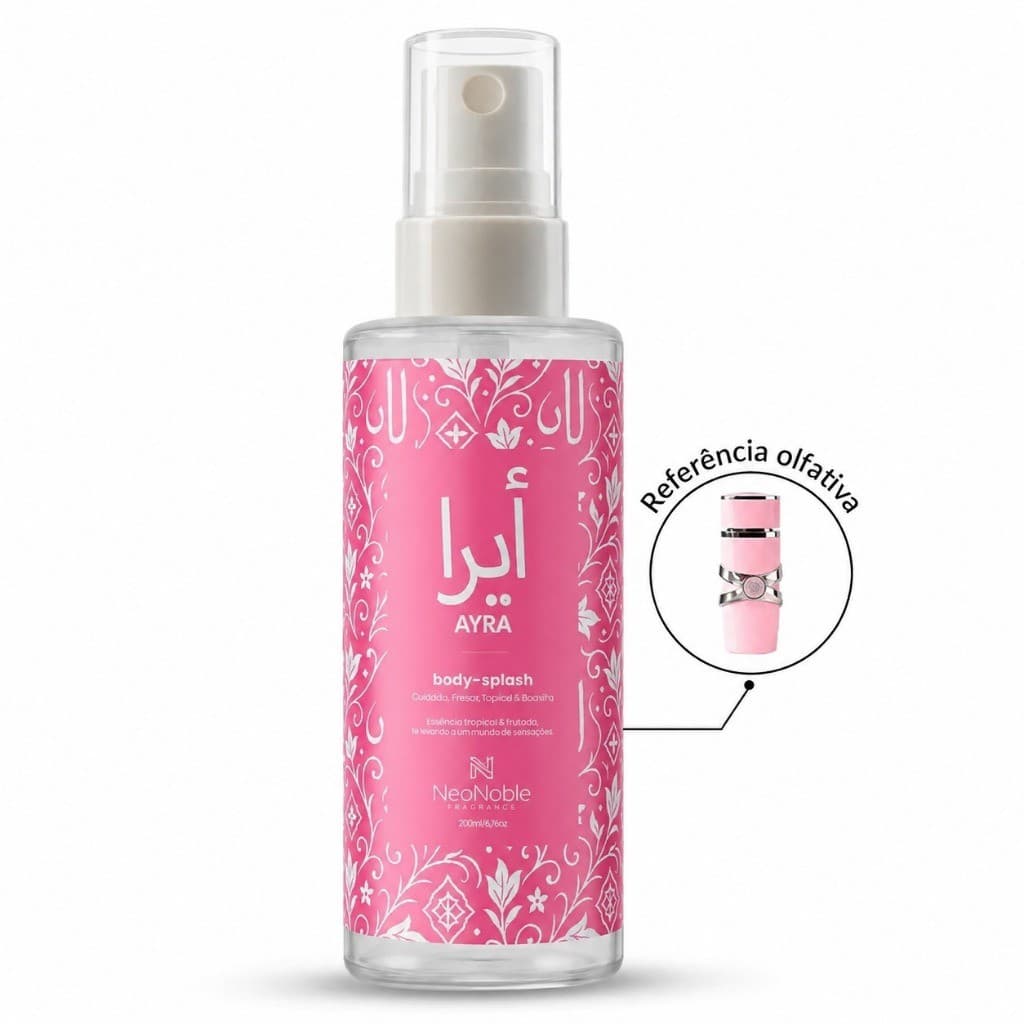 Body Splash Ayra Feminino 200ml Perfume Leve Refrescante