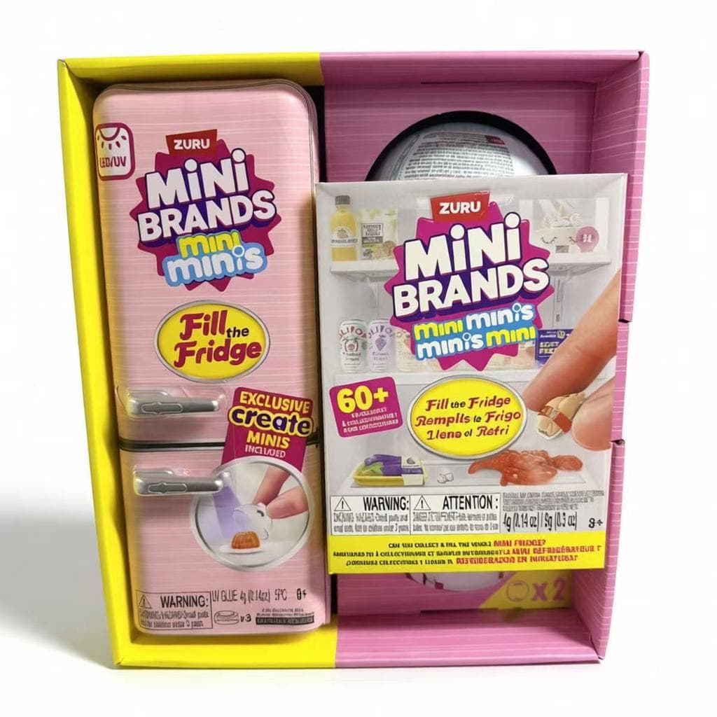 Mini Brinquedo De Playset De Geladeira , Bola Cega De Comida Em Miniatura , Dramatização De Cozinha De Casa De Bonecas ,