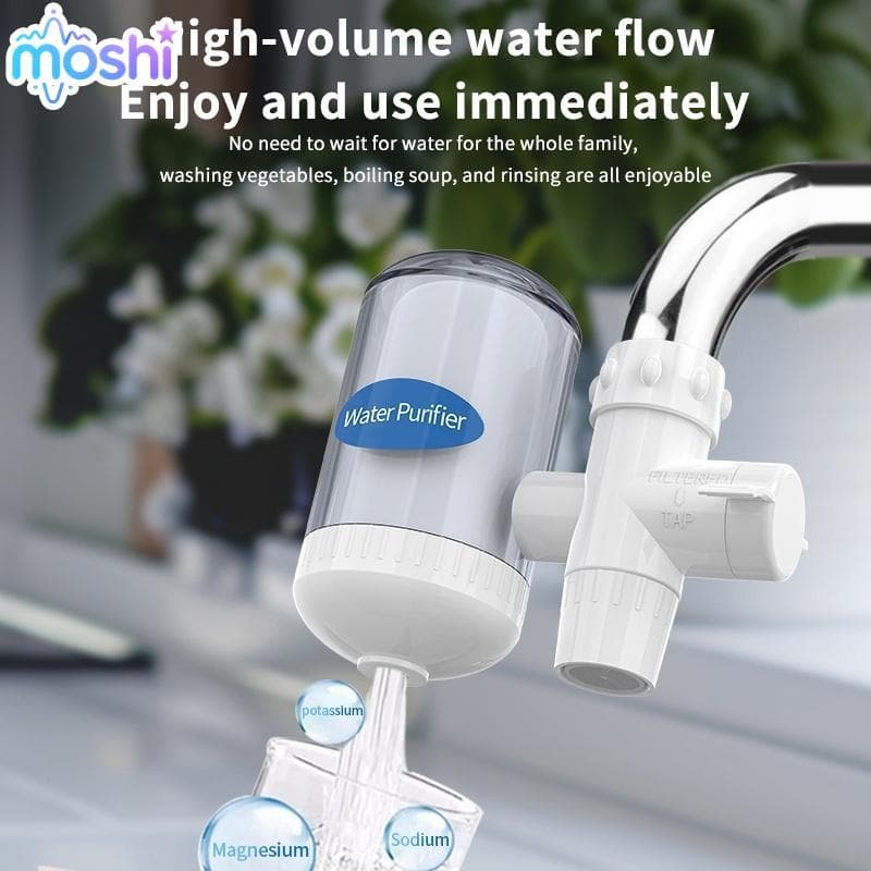 MOSHI Filtro De Torneira De Cozinha , Ajuste Universal , Purificador De Água Cerâmico , Remove Cloro De Chumbo Para Potá
