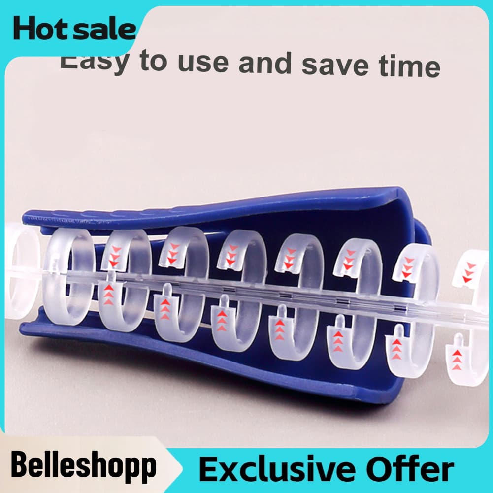 Belleshopp-br Abridor de anel de fichário de plástico azul escuro Ferramenta de folhas soltas para material escolar de