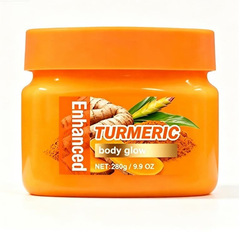 Esfoliante Corporal de Cúrcuma, Esfoliante Suave para uma Textura Lisa e Radiante, Hidratante para Mulheres e Homens YPD