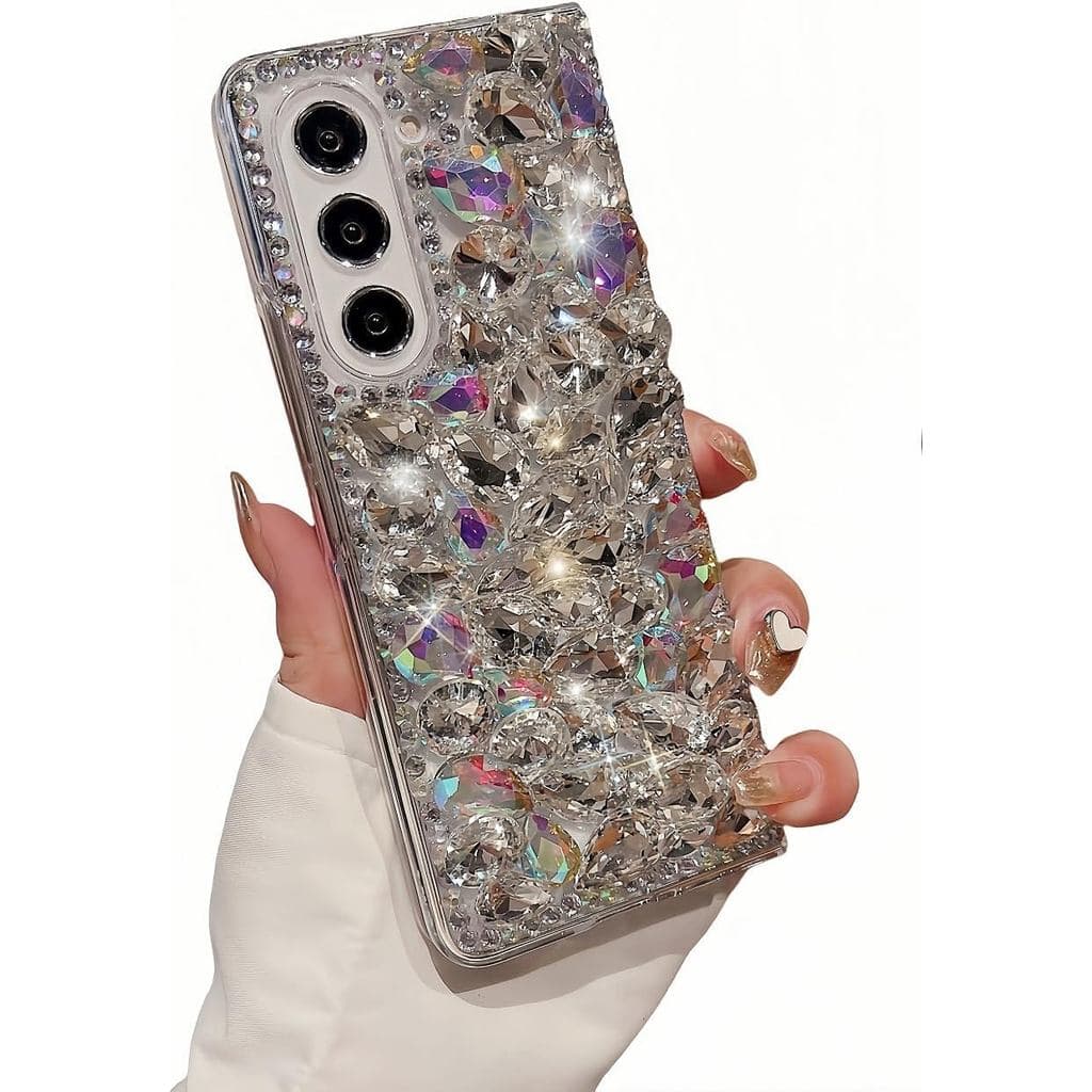 Capa para Samsung Galaxy Z Fold 7 com Design Brilhante e Glamouroso para Mulheres e Meninas |   Capa para Telefone Galax