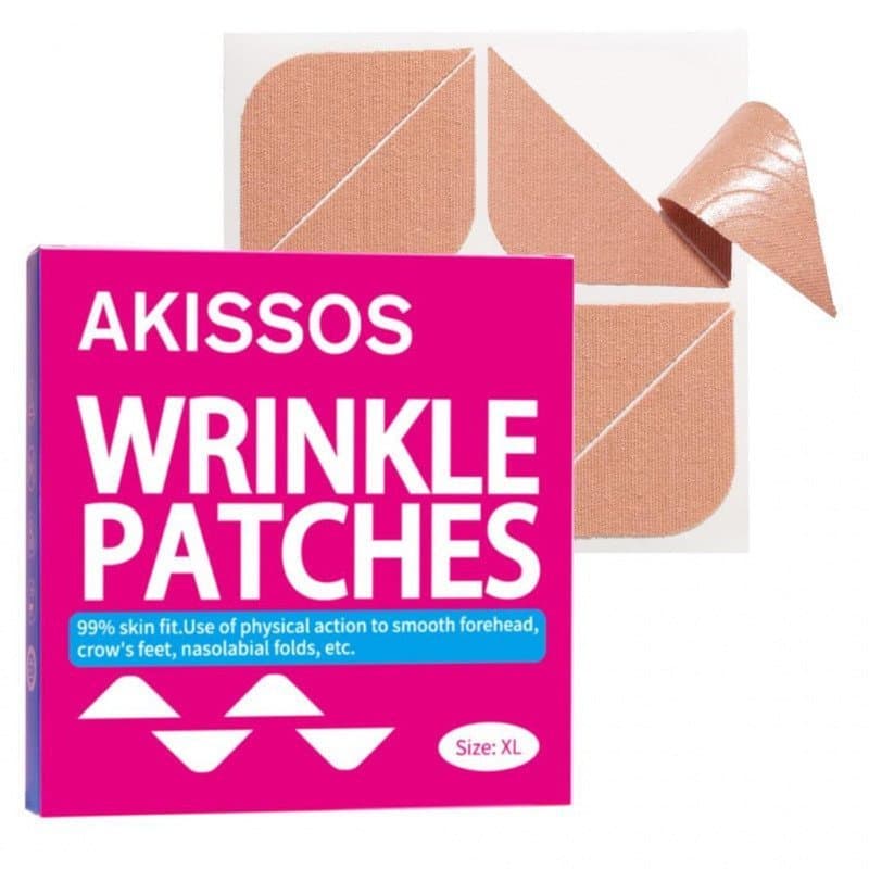 Akissos Adesivo Facial Antirrugas 80 Peças Versão Atualizada, Adesivo Antirrugas para a Testa em Múltiplas Partes, Adesi