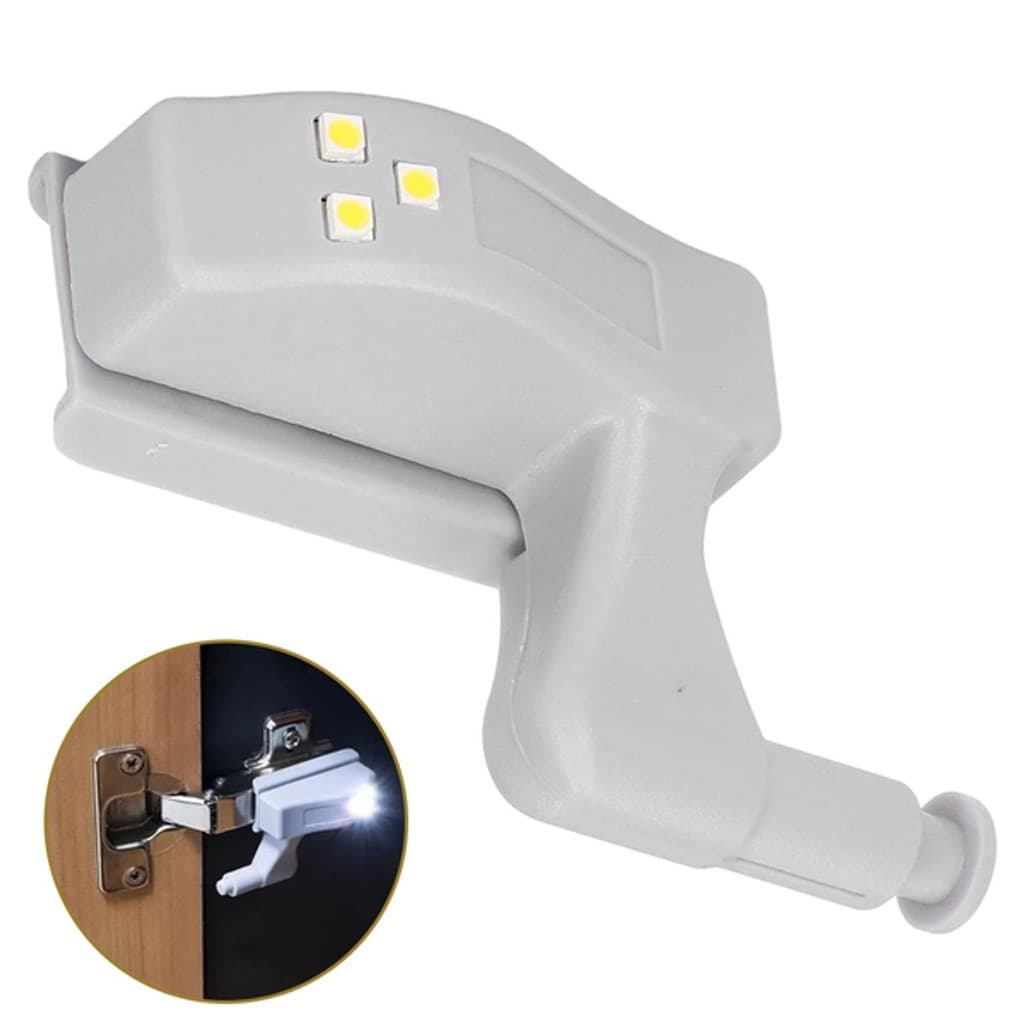 2 Unidades Luz Led Para Encaixe Dobradiça De Pressão