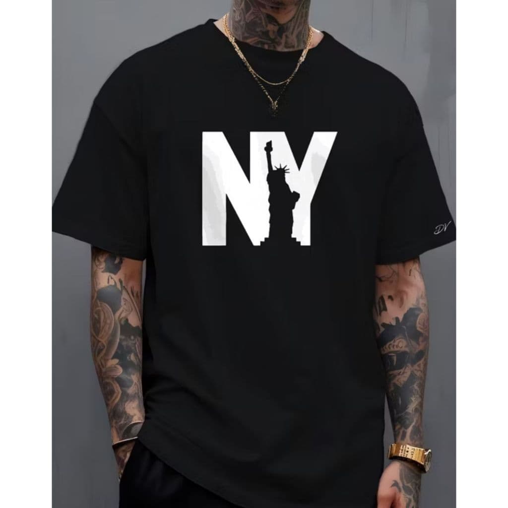 Camisa Masculina NY P Ao G5 Promocao Oferta Relampago Camiseta Streetwear