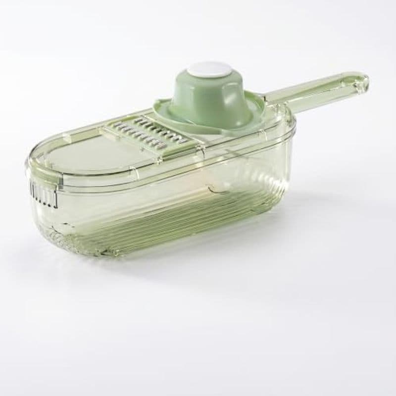 Fenteer Fatiador De Vegetais Mandoline Slicer Shredder Ger Chopper Com Drenagem Embutida E Caixa De Coleta Em Aço Inoxid