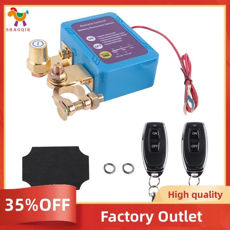 Interruptor De Desconexão Da Bateria De Controle Remoto 240A 12V/24V , Desligamento Automático Para Barco De Carro
