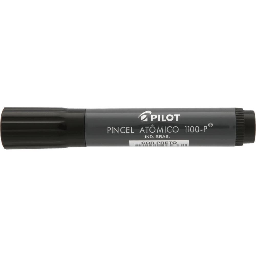 Pincel Marcador Permanente Atomico 1100P Preto Recarreg. CX.C/12