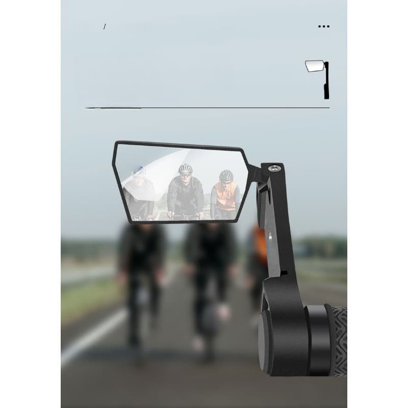 Bicicleta Liga De Alumínio Espelho Retrovisor mountain road bike Refletor Dobrável 360 Graus Rotação Equitação