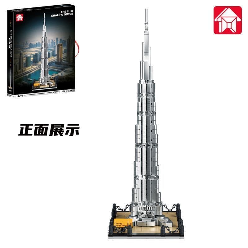 Burj Khalifa Torre Harry Tower Puzzle Montagem Blocos de Construção Desktop Decoração Modelo Brinquedo Menino Presente