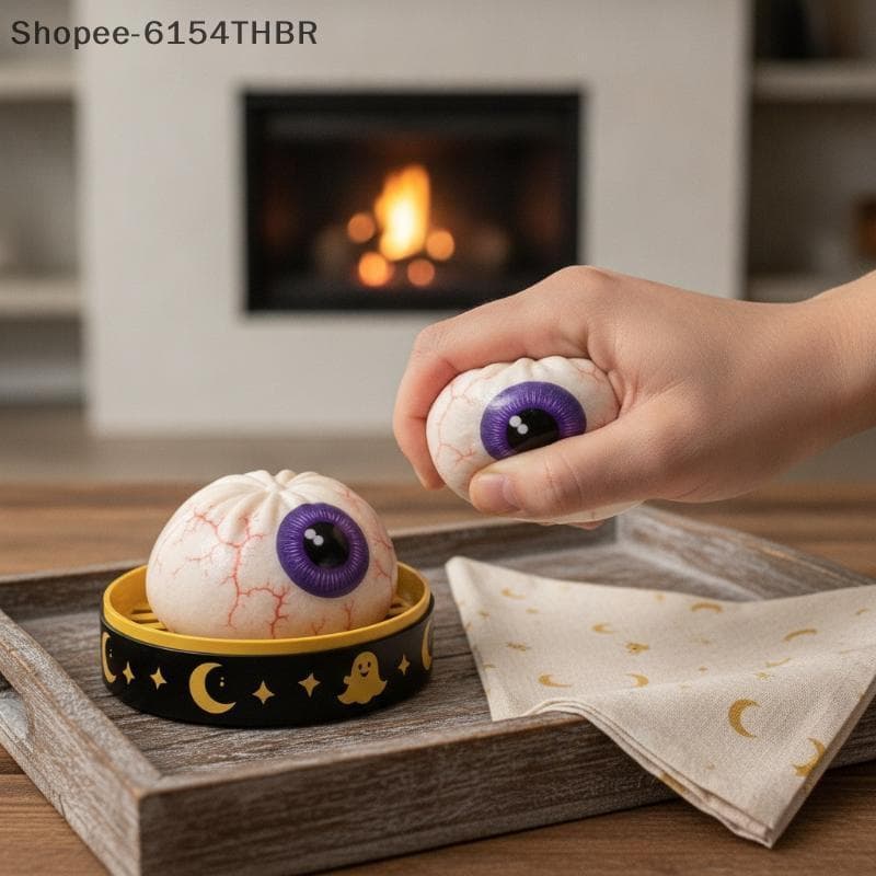 [RG] Brinquedo De Pão De Halloween Macio , Não Resistente , Recuperação Lenta , Apertar , Perfeito Para Enchimento De Sa