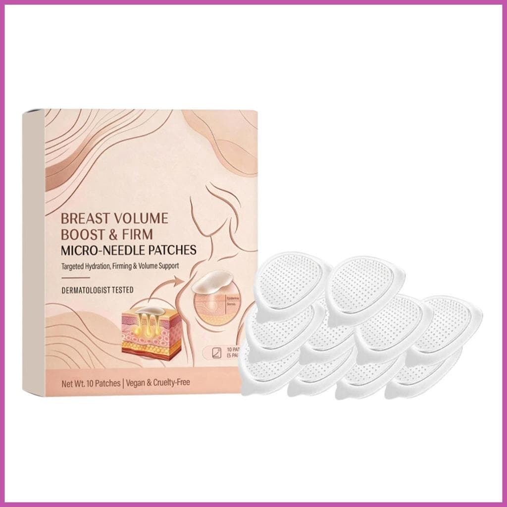 Boob Enhancer Microneedle Firmador Fino Levantamento Nutritivo Adesivos Respiráveis 10 Peças Apertando Patches De Mama w