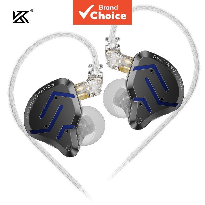 KZ ZSN PRO 2 Fones De Ouvido Com Fio 1BA + 1DD Unidade Híbrida IEM Monitor Intra-Auricular De Metal HiFi Bass Para Jogos