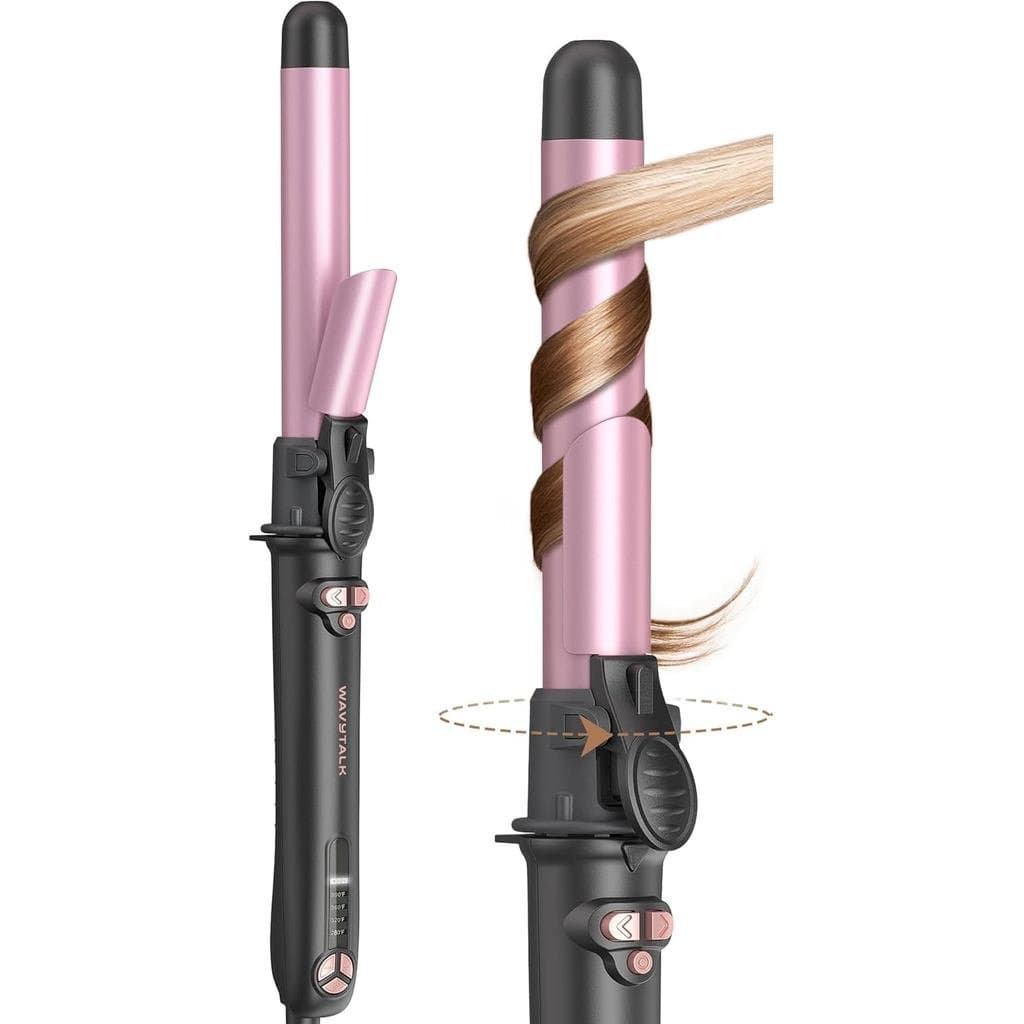 Wavytalk Modelador de Cachos Rotativo, CurlCycle, Varinha de Cachos Automática de 1 Polegada para Cabelos Longos, Obtenh