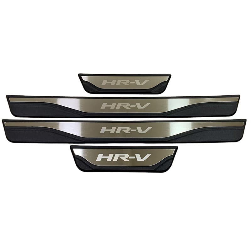 Aço Inoxidável Guarnição de Soleira Proteção de Porta de Carro para Honda HR-V HRV, Conjunto de 4 peças