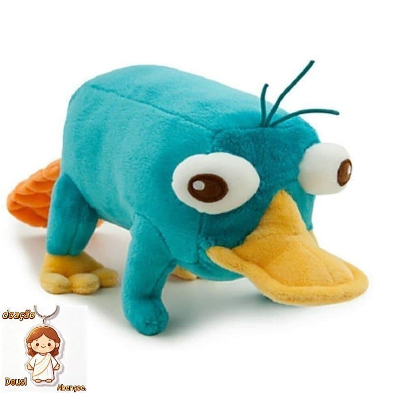 Novo Brinquedo de Pelúcia de Ornitorrinco de 28cm, Brinquedo de Animal Macio de Anime, Presente de Aniversário para Cria