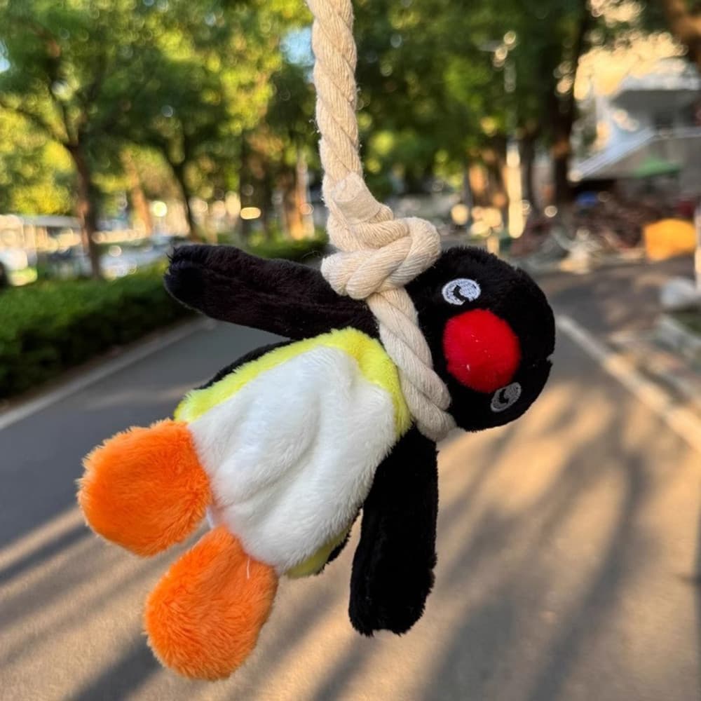 Pingente De Boneca De Corda Suspensa Animal , Acessórios De Bolsa Desenho Animado Engraçado 16CM
