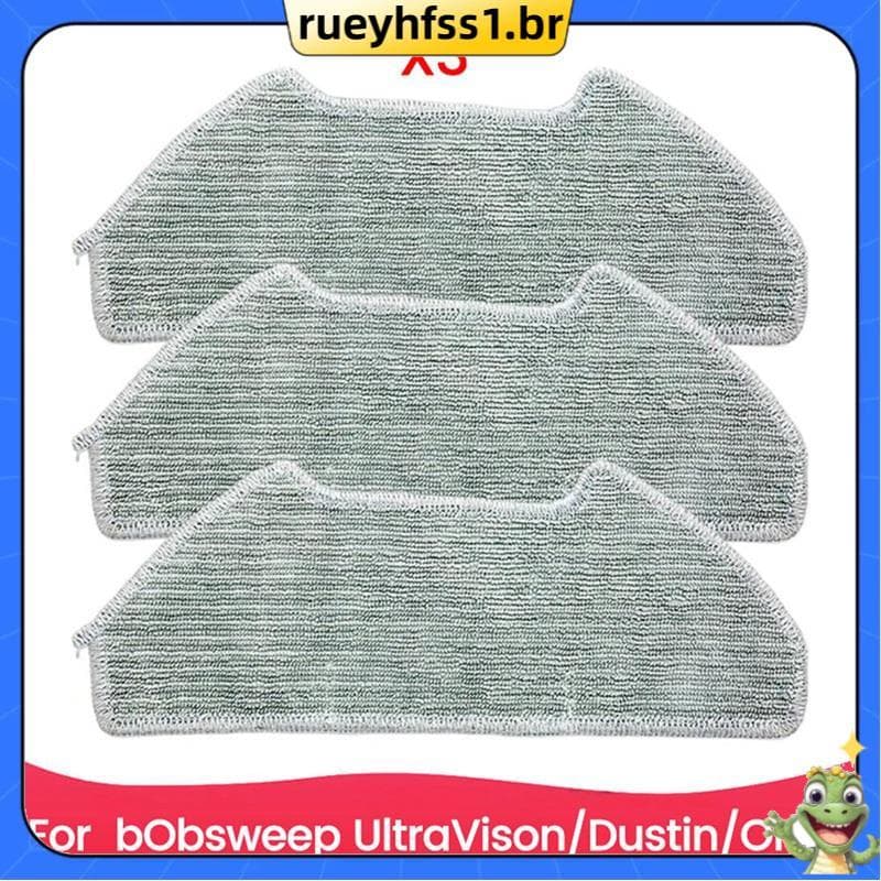 Almofada De Panos De Limpeza De Substituição De 3 Unidades Para BObsweep , Dustin Ultra-Visão , Peças De Vácuo E Kits De