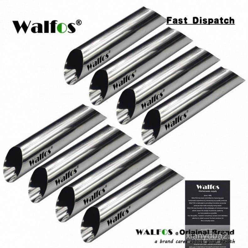 Walfos 8 Peças. Formas para Cannoli, Moldes para Creme de Sobremesa, Molde para Confeitaria DIY, Molde para Bolo YYKZ