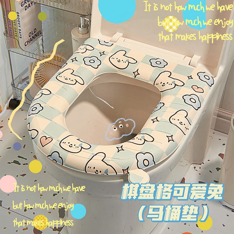 Assento sanitário à prova d'água Universal, assento de vaso sanitário doméstico, quatro estações, capa de assento de vas