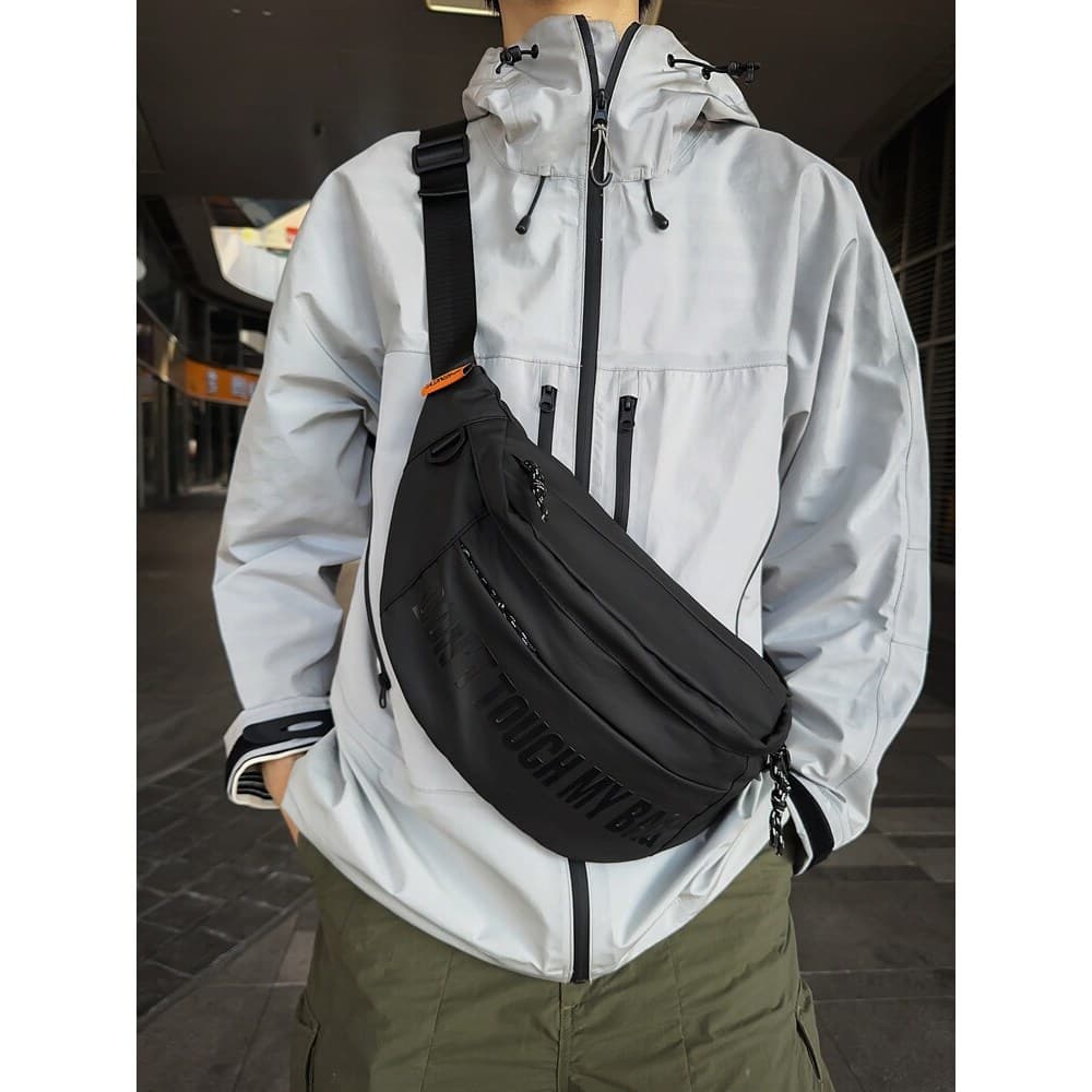 Street Wear saco de peito masculino de grande capacidade High-End à prova dwaterproof água saco do mensageiro masculino