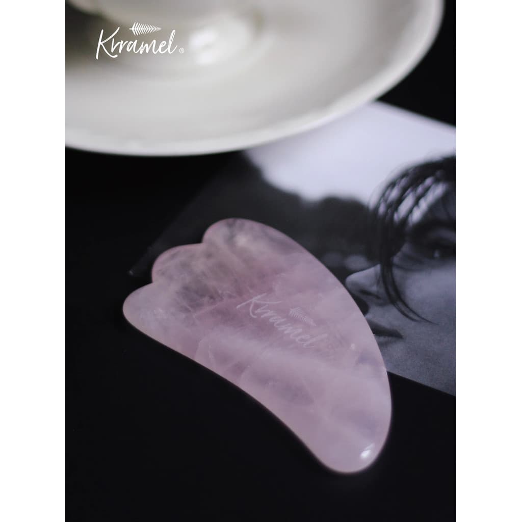 Krramel rosa cristal Jade raspagem placa beleza Facial olho tendão vara dedicado rosto puxando ferramenta útil Universal