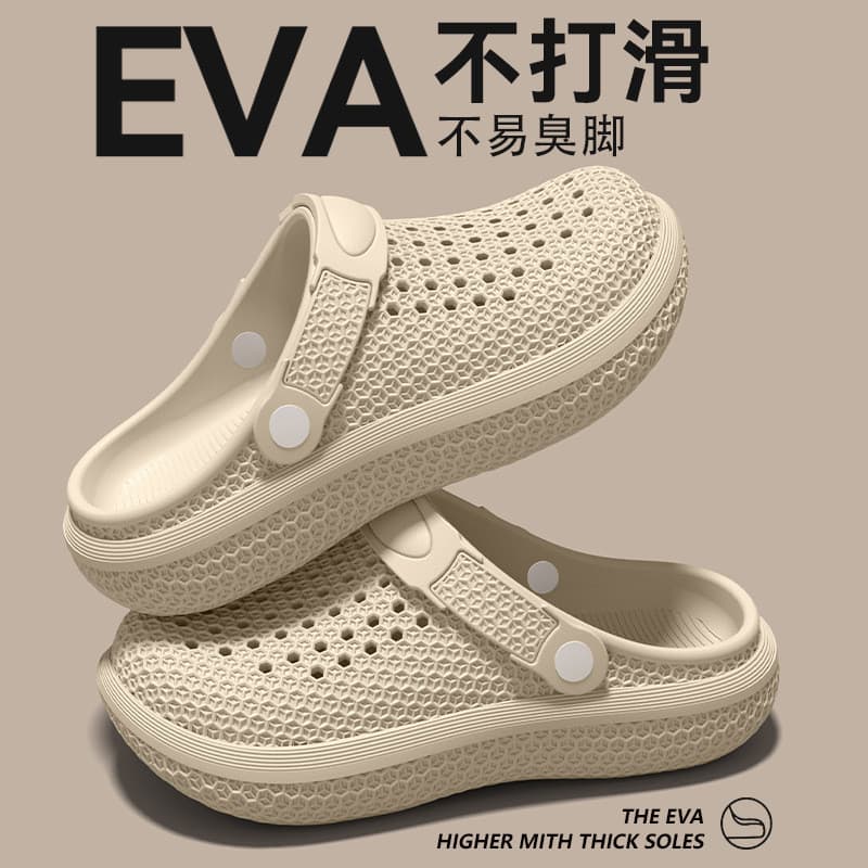 Buraco sapatos masculinos respirável sandálias de dois usos chinelos 2026 verão juventude moda sola grossa durável praia