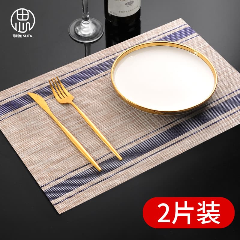 Placemats estilo japonês ocidental placemats tapetes de isolamento térmico tapetes de mesa Anti-escaldante doméstico à p
