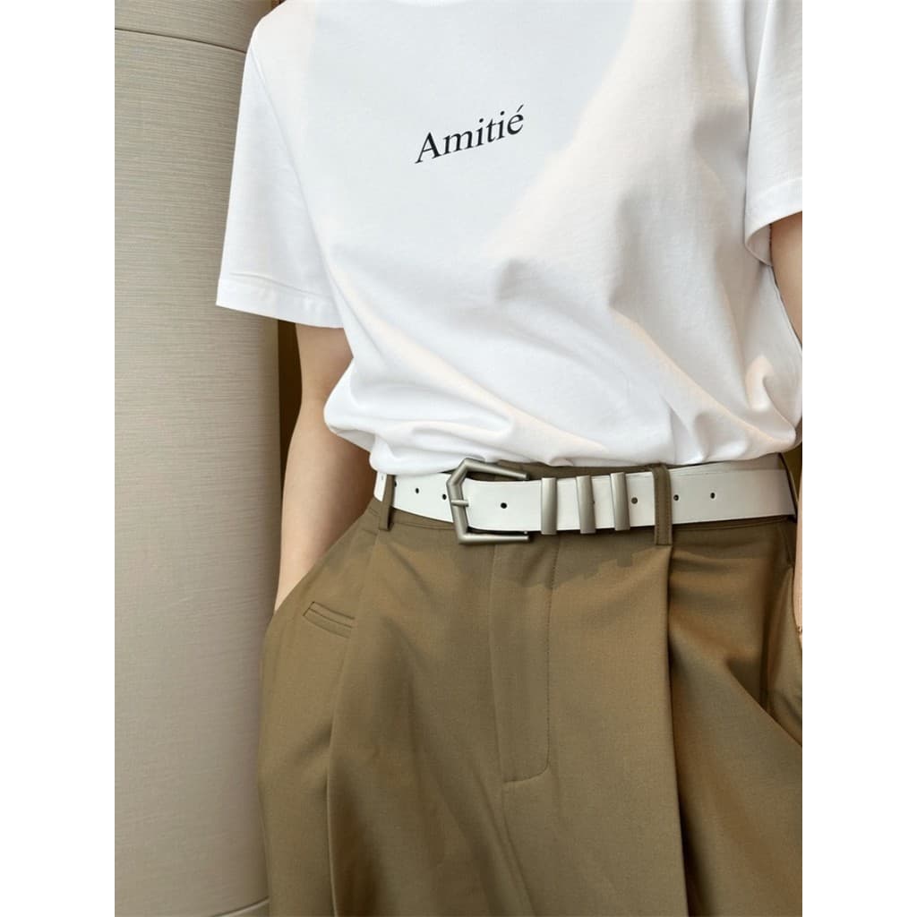 2025 novo estilo americano Retro masculino feminino estilo de rua cinto único Punk decoração Jeans decorativos sentiment