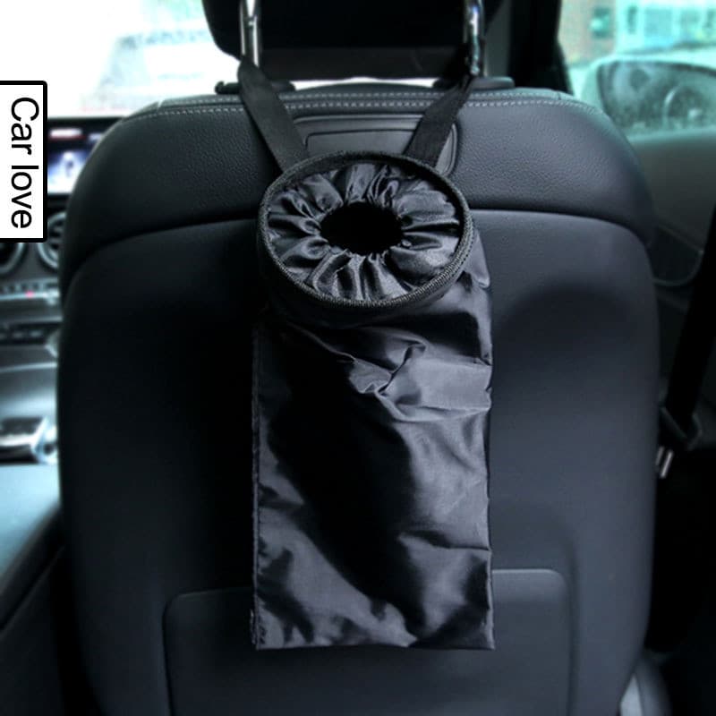 Lixeira multifuncional para carro, dobrável e portátil, bolsa de armazenamento suspensa para encosto do banco.