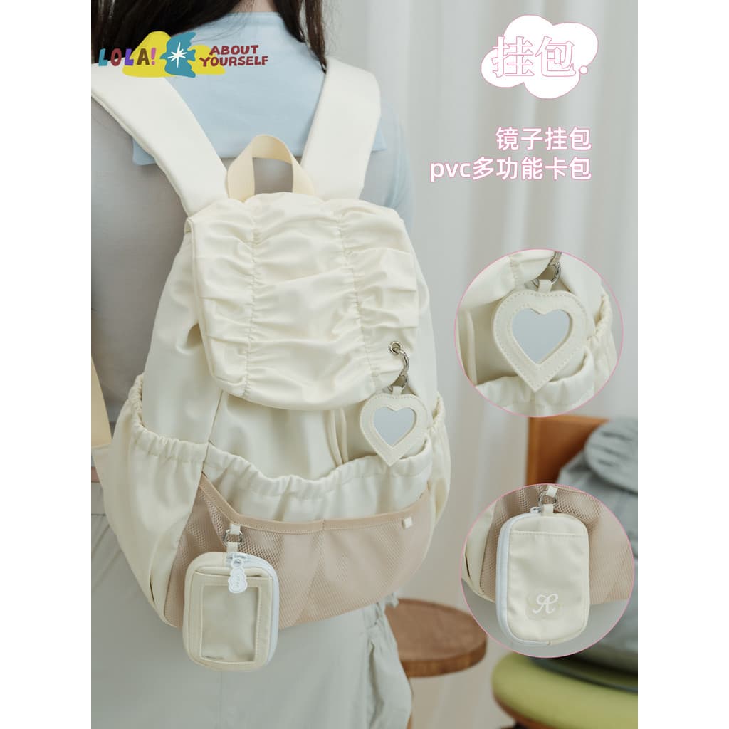Guan Ji x Lola Mochila leve para meninas, escalada ao ar livre, turismo, Campus, portátil, verão, leve, bolsa de caminha