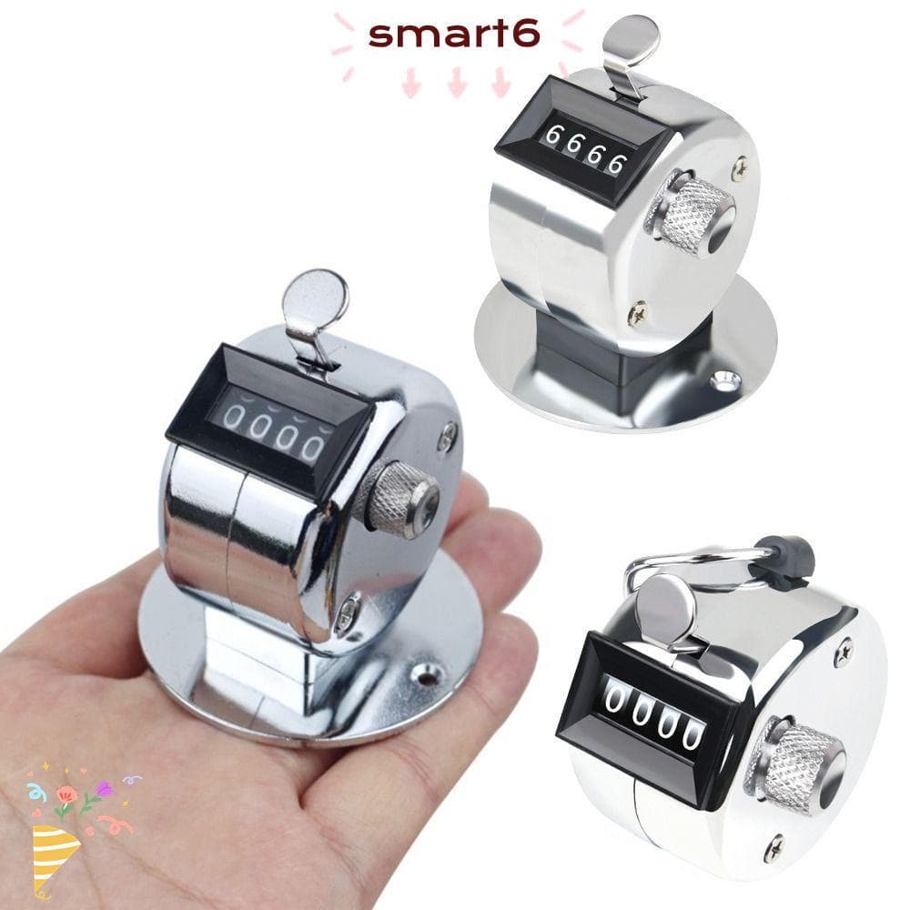 Clicker De Contagem Manual Inteligente , Contador Digital Mecânico Portátil De Metal , Mini De Números