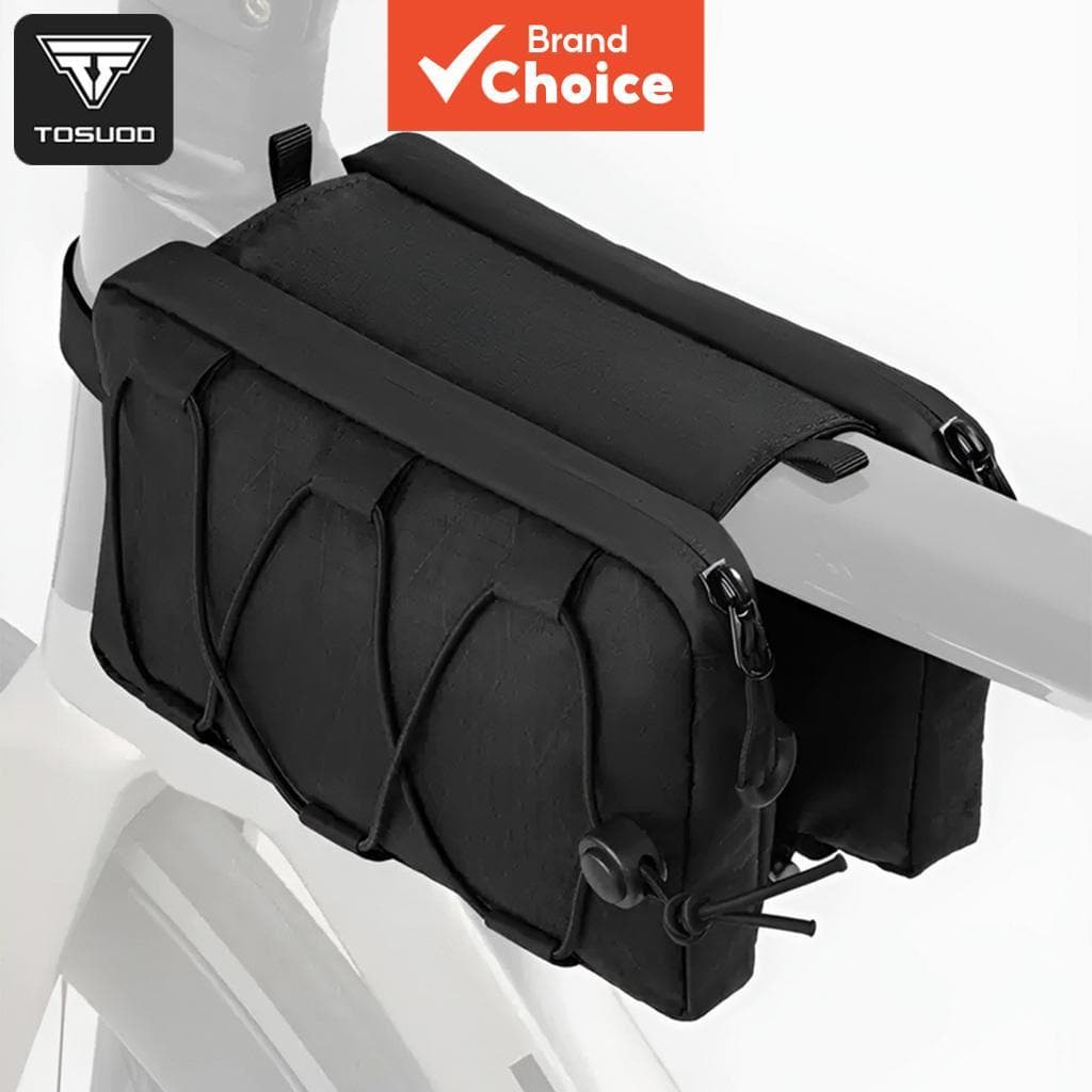 Bolsa de selim de bicicleta TOSUOD, bolsa superior de quadro para mountain bike/estrada, bolsa suspensa frontal,