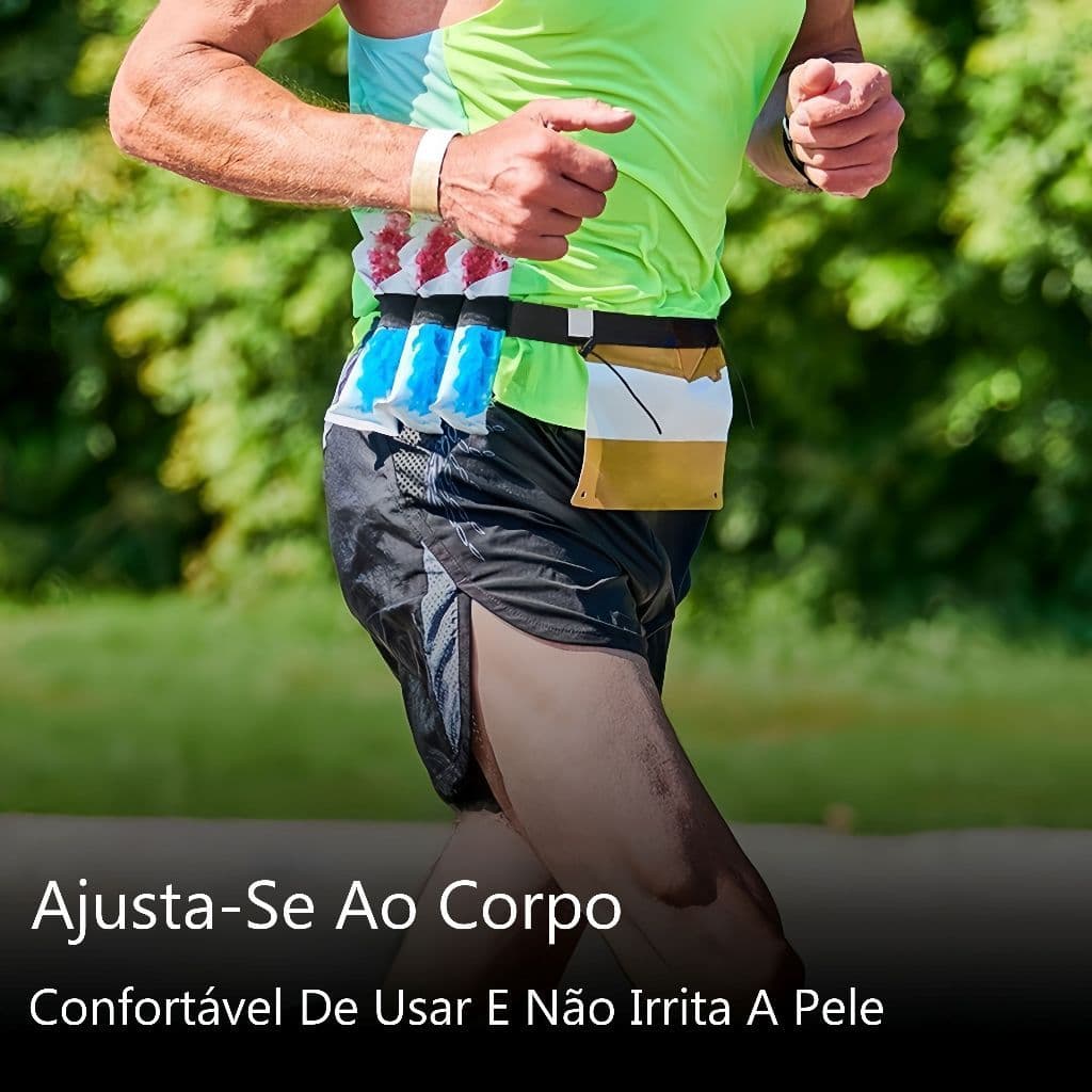 Cinto Porta Número Para Corrida Triathlon Ciclismo Carbo Gel Carb Up Elástico Refletivo