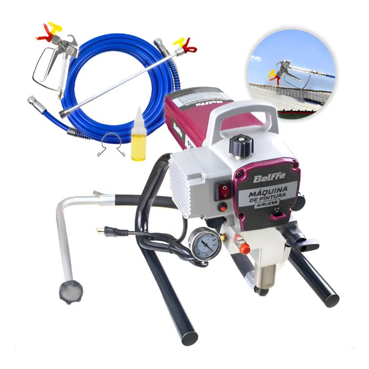 Máquina De Pintura Airless 900w 1,2hp Profissional Belffe Resisdencial Industrial