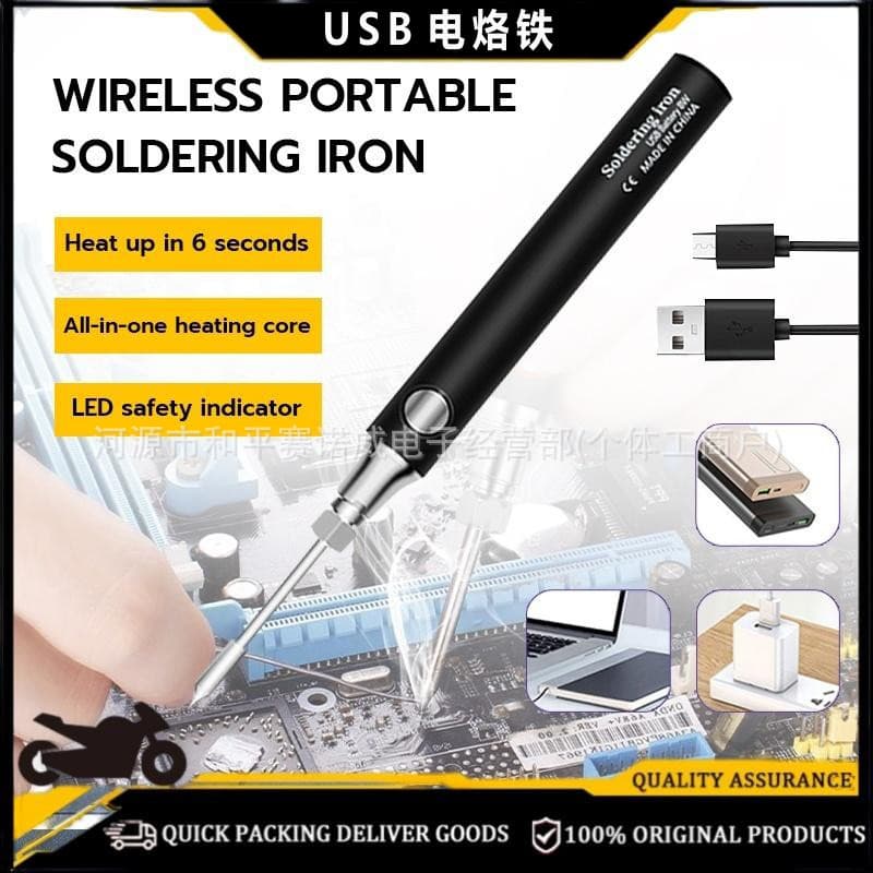 Ferro de Solda Portátil de Carregamento Rápido USB 8W, Ferro de Recarregável, Estação de Solda, Caneta de Solda, F
