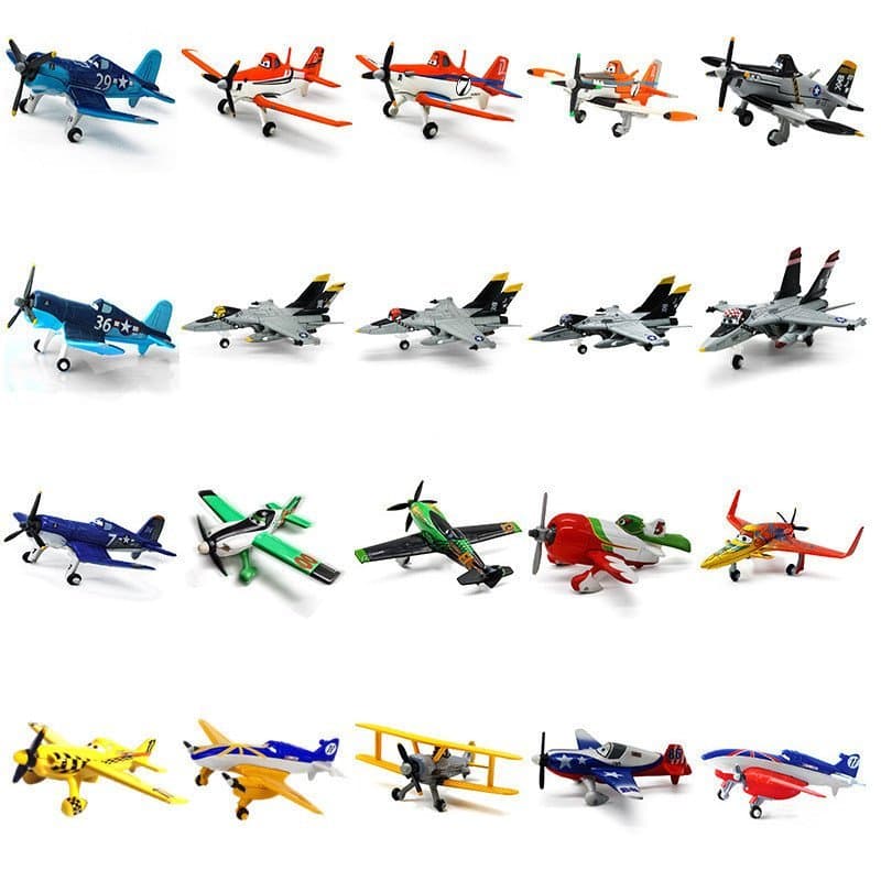 Brinquedos dos Planos da Pixar, Modelo de Avião Clássico em Metal Fundido Strut Jetstream para Crianças